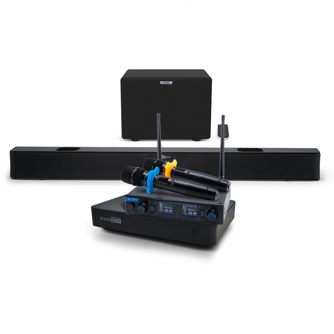 Hi-End караоке-система EVOBOX Premium + EvoSoundBar (саундбар с караоке) в Владимире