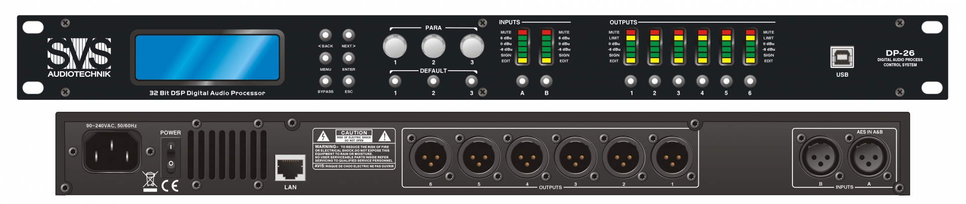 SVS Audiotechnik DP-26 Цифровой процессор: 2 входа 6 выходов в Владимире