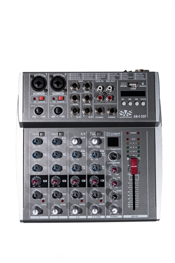 SVS Audiotechnik mixers AM-6 DSP Микшерный пульт аналоговый, 6-канальный SVS Audiotechnik mixers в Владимире